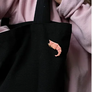 Брошь Partala Креветка розовая