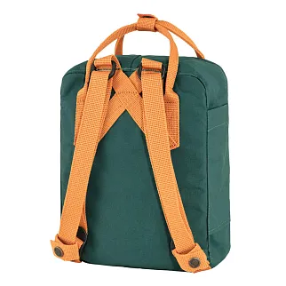 Рюкзак Fjallraven Kanken MINI Arctic Green-Spicy Orange (667-206)