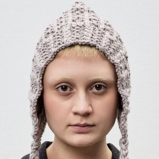 Чепчик CHECK YA HEAD фактурный бежевый 2663/60