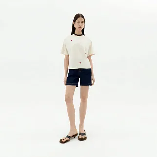 Футболка Thinking Mu Solsol Lucia белая