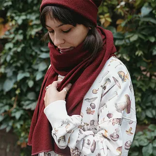 Шерстяной шарф Friend Function Сангрия