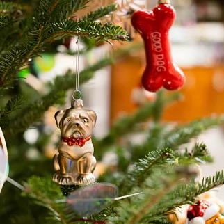 Елочные игрушки для любителей собак (3 штуки)