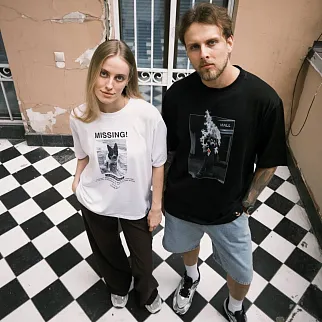 Футболка Barking Store X Sputnik1985 I LOVE U оверсайз