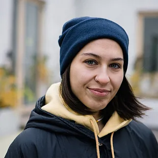 Шапка шерстяная Friend Function Кобальт