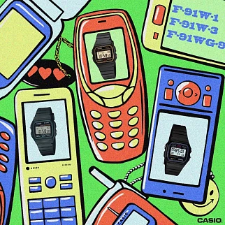 Часы Casio F-91W-3