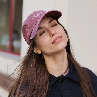 Кепка Friend Function another day in paradise вишневая с серебряной нитью