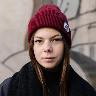 Шапка Kusto Expedition One бордовая