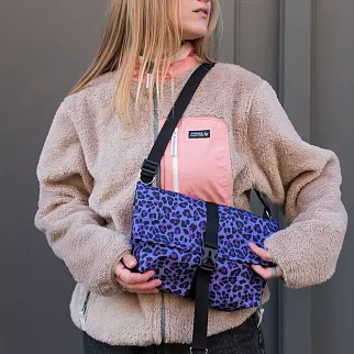 Сумка iyulstore Baby rolltop Фиолетовый леопард