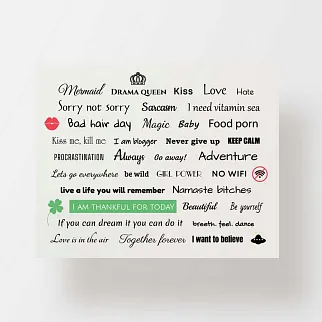 Временная татуировка Words
