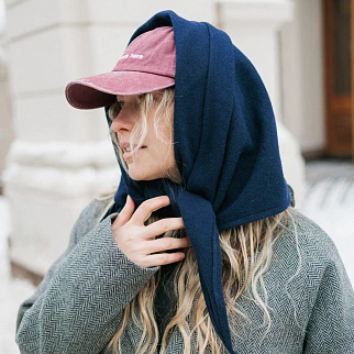 Косынка Friend Function шерстяная невидимый синий