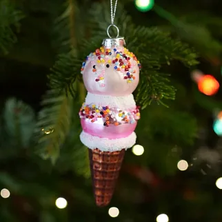 Елочные игрушки Мороженое (3 штуки)