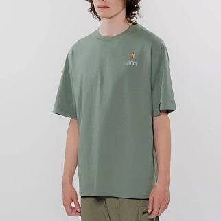 Футболка Elliker Rill Bug Print Short Sleeve зеленая