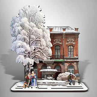 Набор Тот самый Петербург зимний с фонтаном