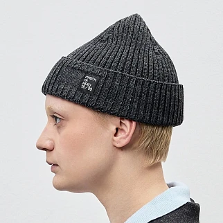 Шапка-бини CHECK YA HEAD серая 2607/10