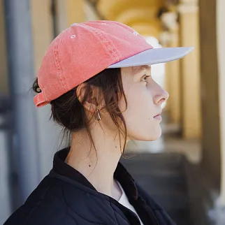 Кепка Obey Pigment II Tone Lowercase 6 Panel Coral Multi