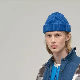 Шапка CHECK YA HEAD синяя 2420/11