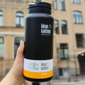 Термос Klean Kanteen TKWide 946 мл Shale Black