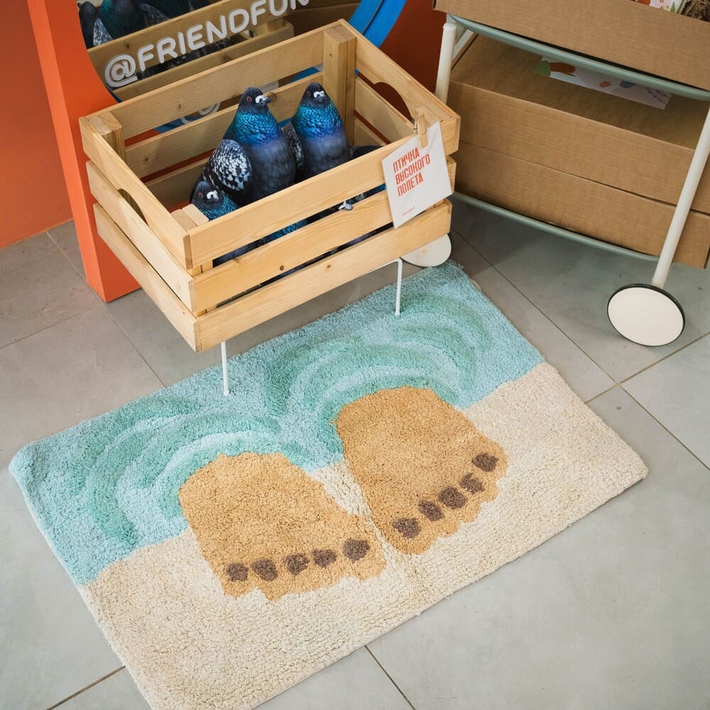 Коврик для ванной с ногами REX