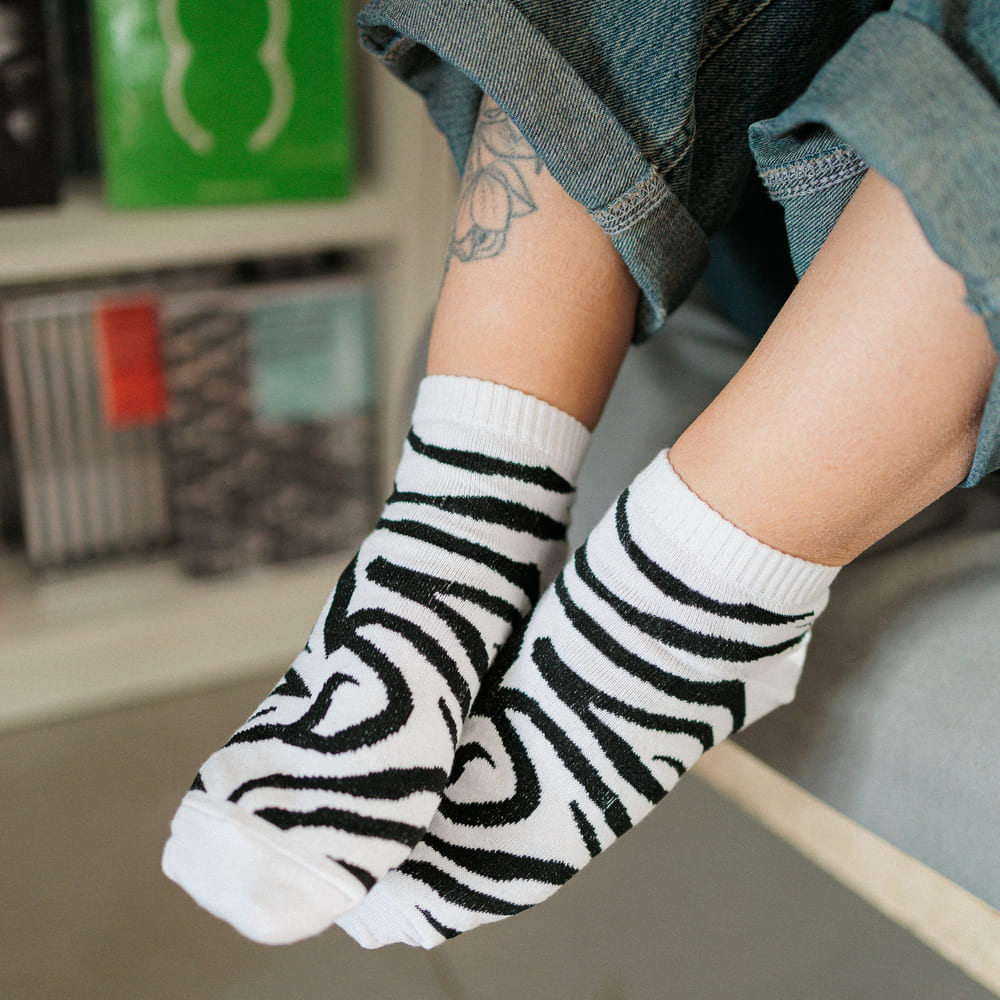 Носки зебровые Friend Function 40-46 короткие