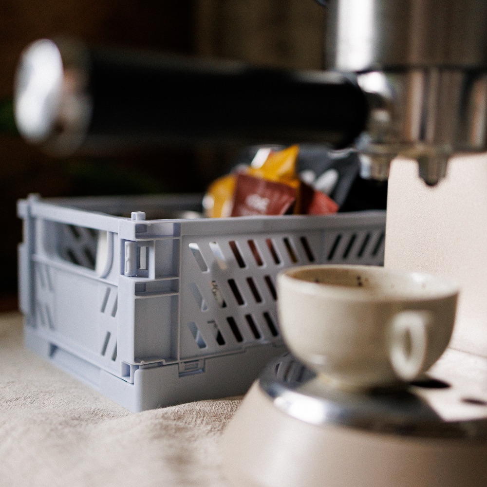 Пластиковые складные боксы 25х15 см (разные цвета) - фото 14