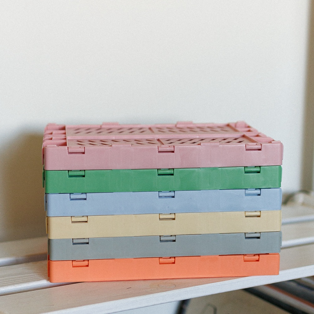 Пластиковые складные боксы 25х15 см (разные цвета) - фото 5