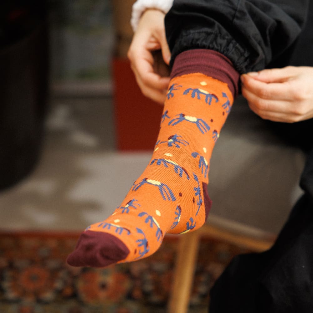 Носки Friend Function Оранжевые коняшки 40-46 - фото 2