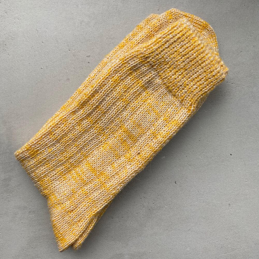 Шерстяные носки Friend Function желтые - фото 2