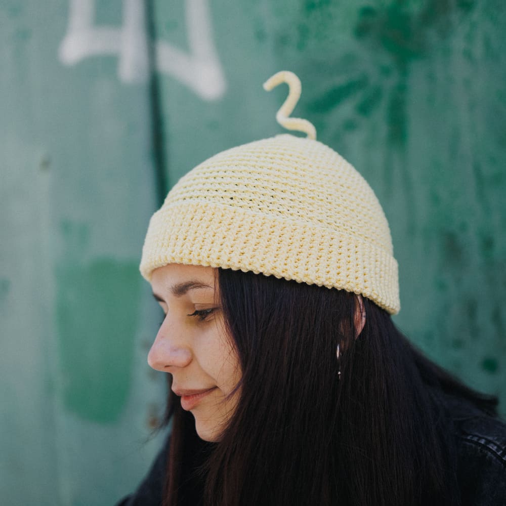 Шапка CHECK YA HEAD желтая 25225/197