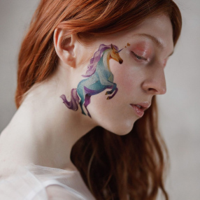Временная татуировка Unicorn in love
