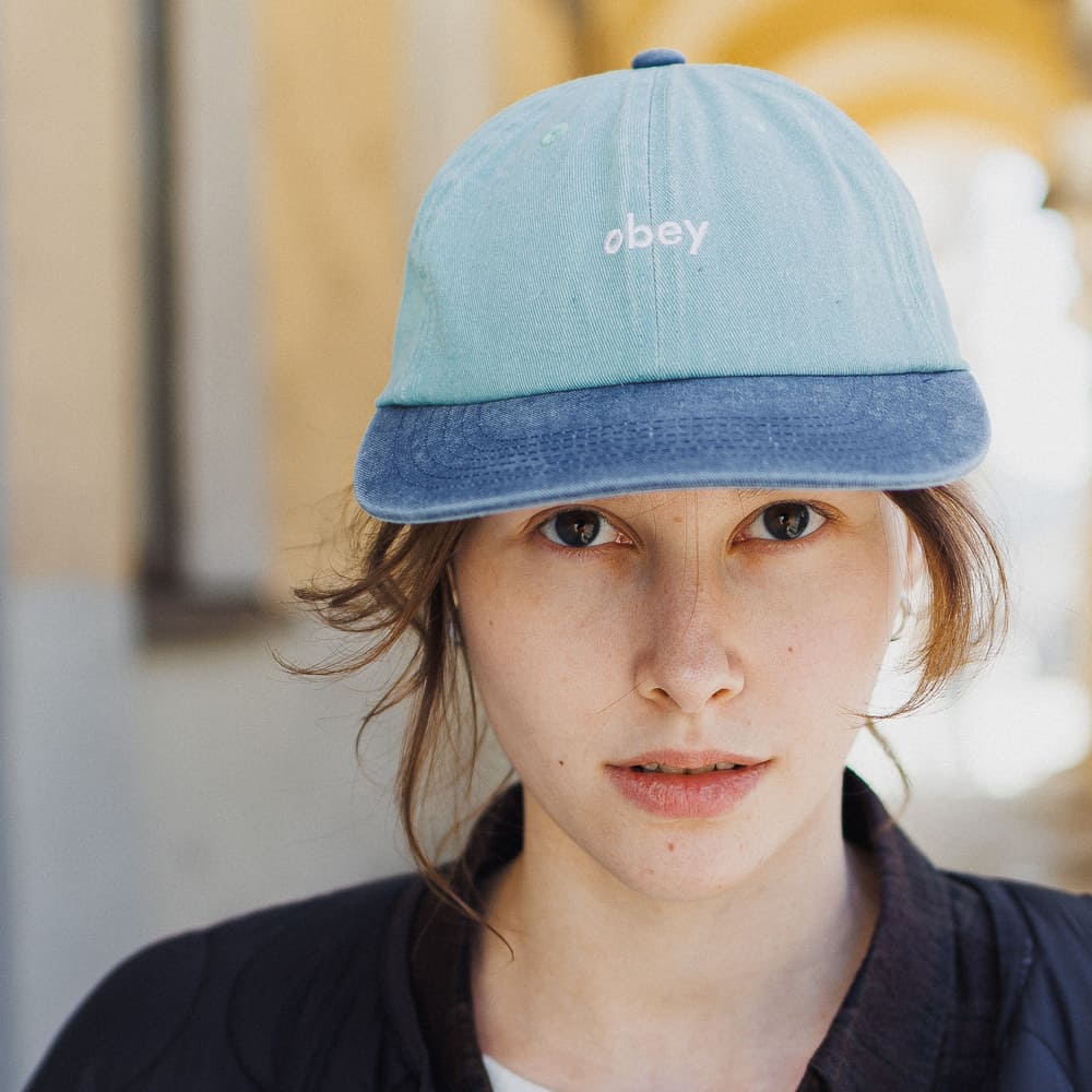 Кепка Obey Pigment II Tone Lowercase 6 Panel Surf Spray Multi - фото 3