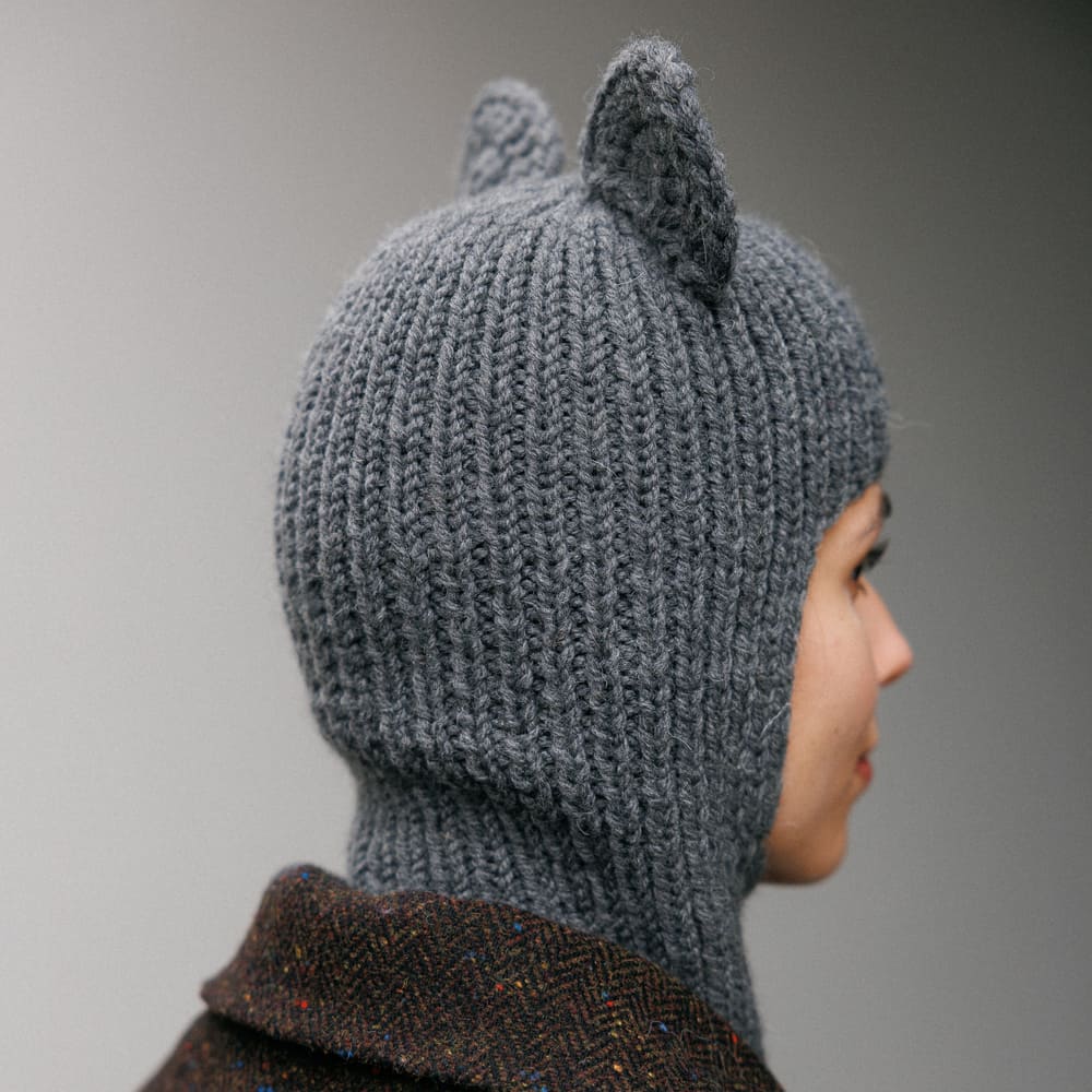 Балаклава Friend Function с ушками кошки серая - фото 6