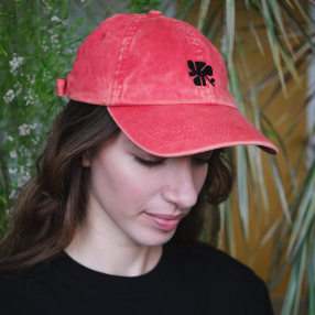 Кепка Меч Dad Cap WASHED BLOOM Apple Red