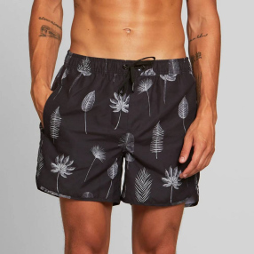 Шорты купальные Dedicated Sandhamn Tropic Leaves Grey