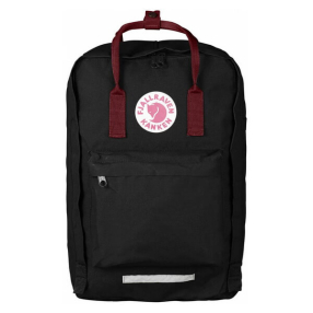 Рюкзак Fjallraven Kanken Laptop 17 черный с красными ручками (550-326)