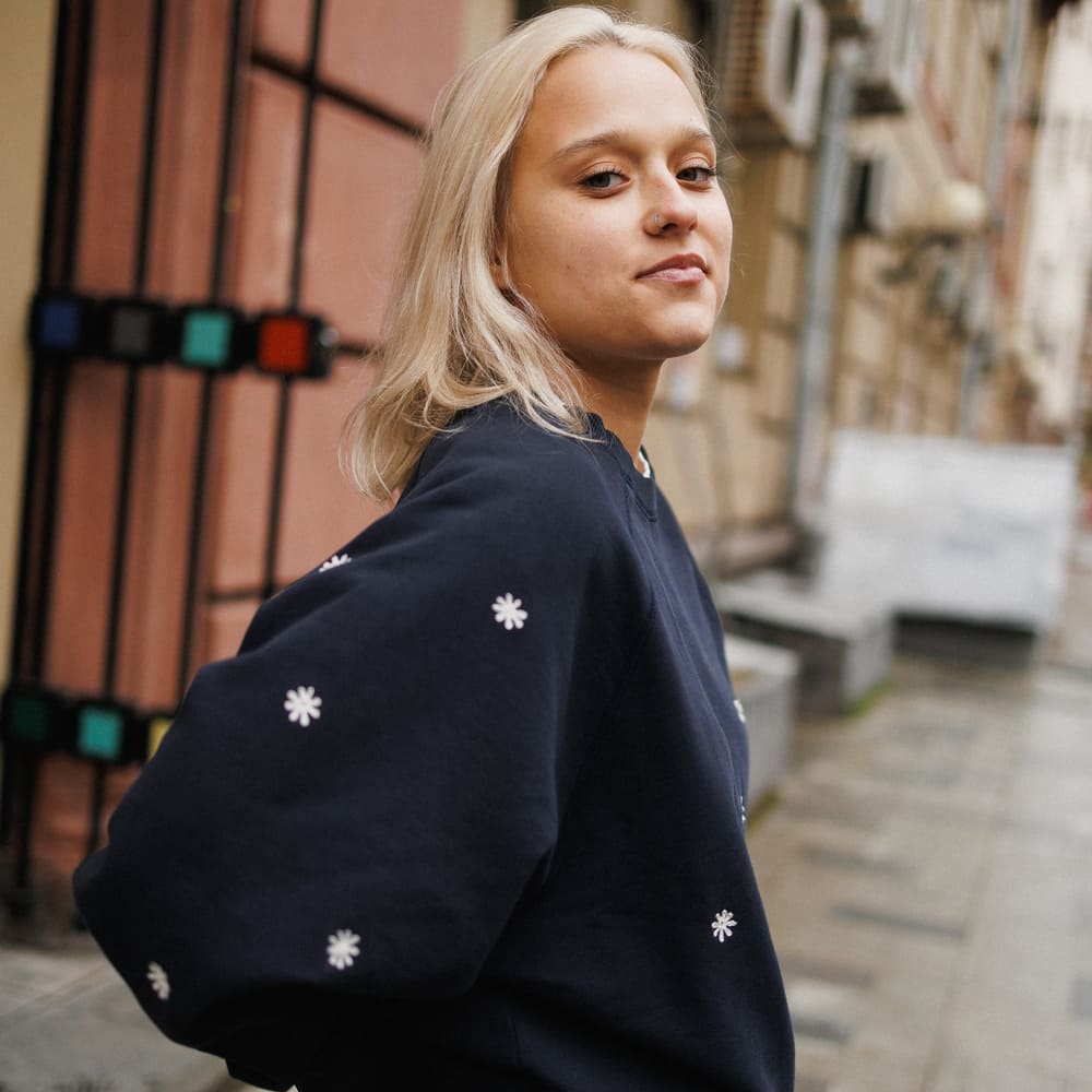 Свитшот Thinking Mu Solsol Bonnie Navy