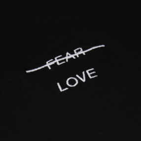 Футболка Akomplice Love Over Fear Embroidered Black