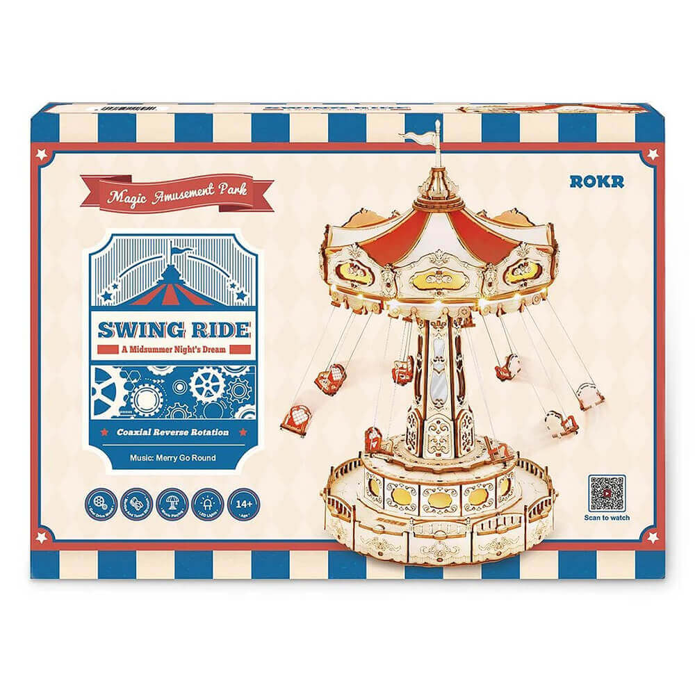 3D-пазл + музыкальная шкатулка Robotime Swing Ride - фото 13
