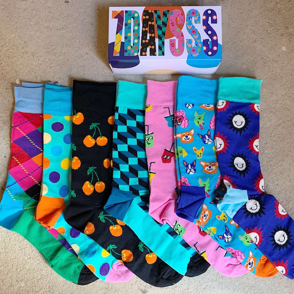 Носки Happy Socks подарочный набор 7 Days FOOD SOCKS размер 40-46 - фото 3