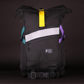 Рюкзак GO Technic Rolltop L черный-цветной