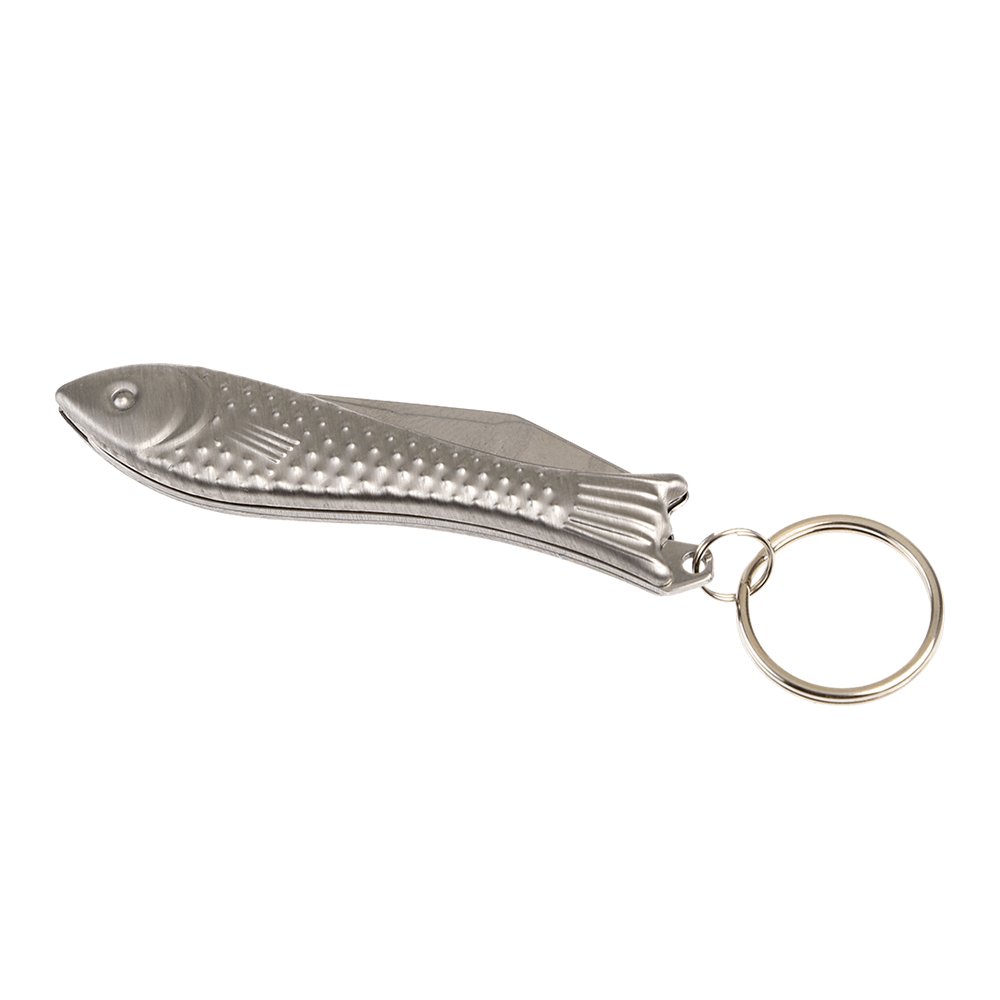 Брелок с карманным ножом в форме рыбы - фото 3