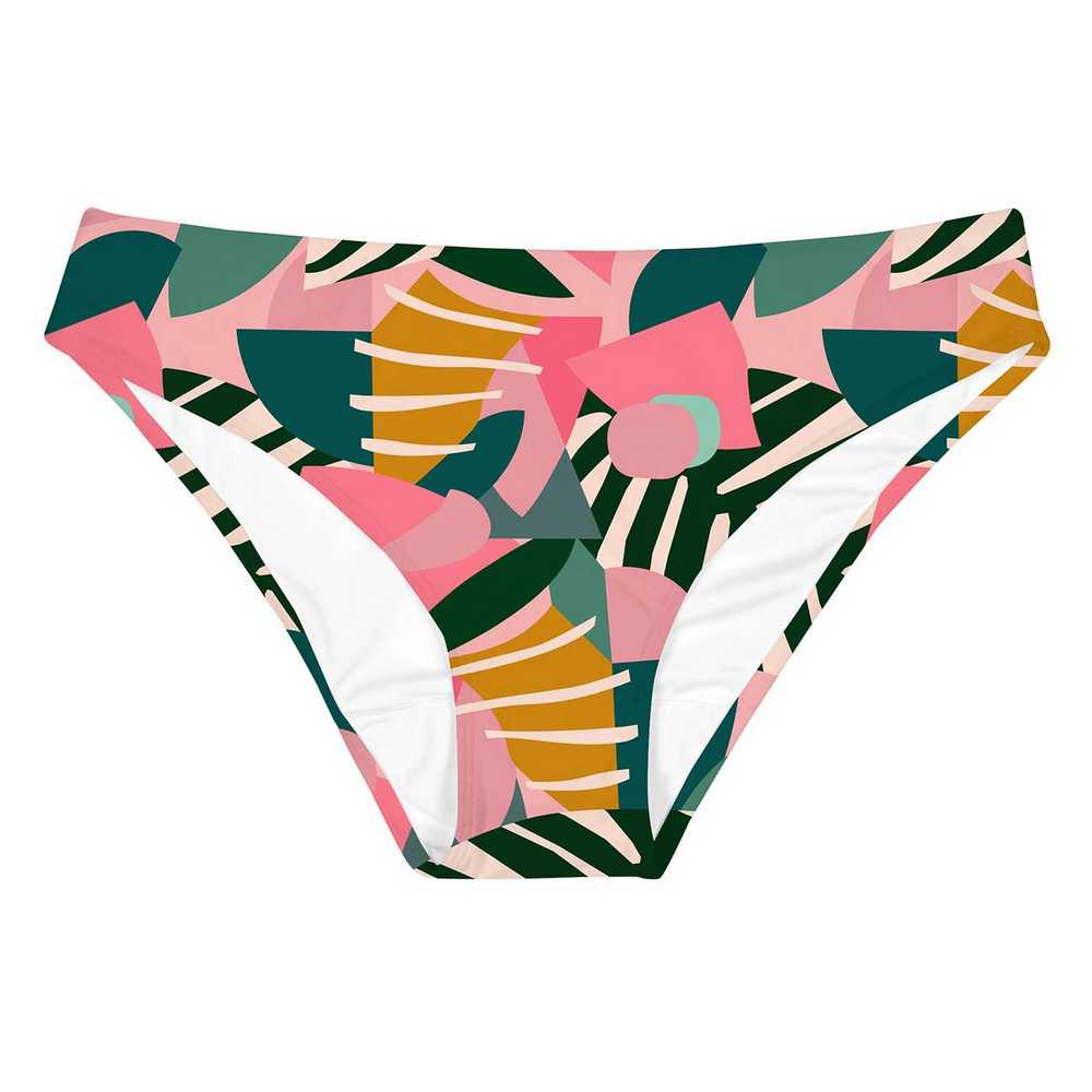 Купальник низ Dedicated Bikini Briefs Burgsvik Collage Leaves Pink - фото 3