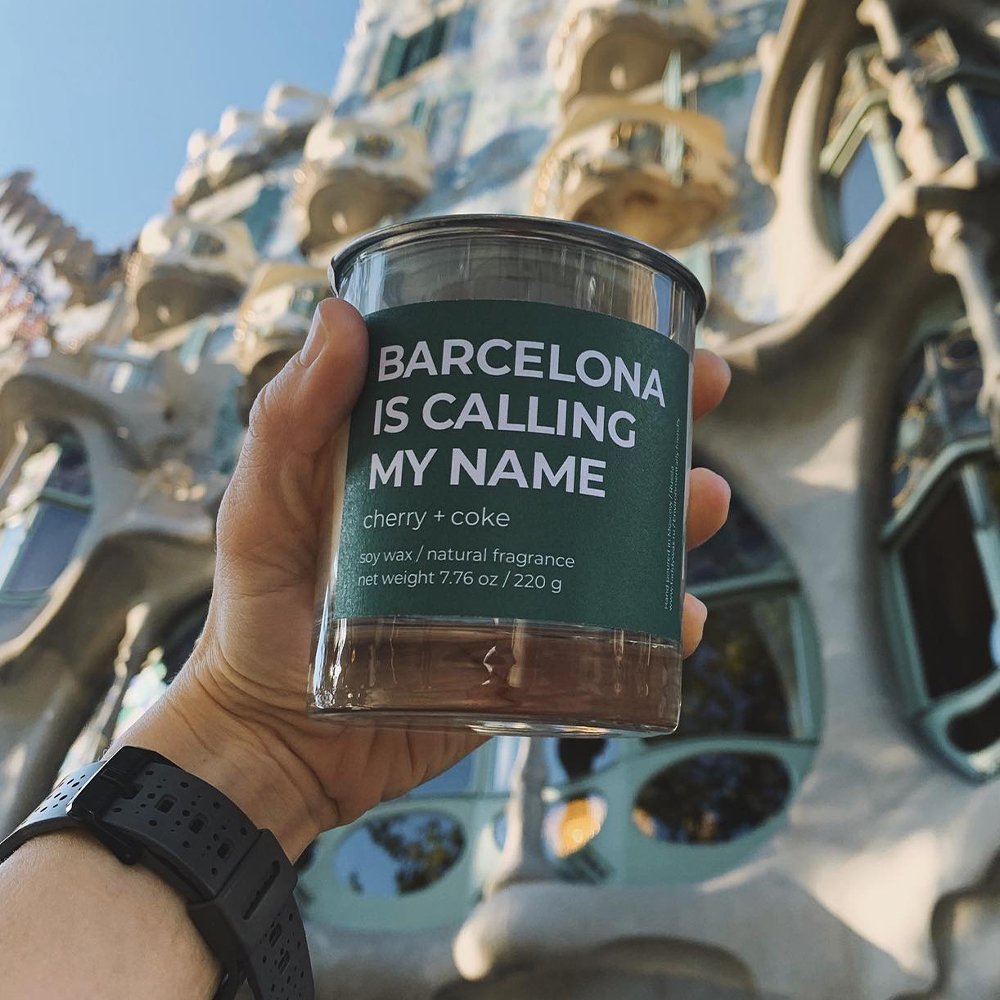 Ароматическая свеча taddywax Barcelona is calling my name - фото 1