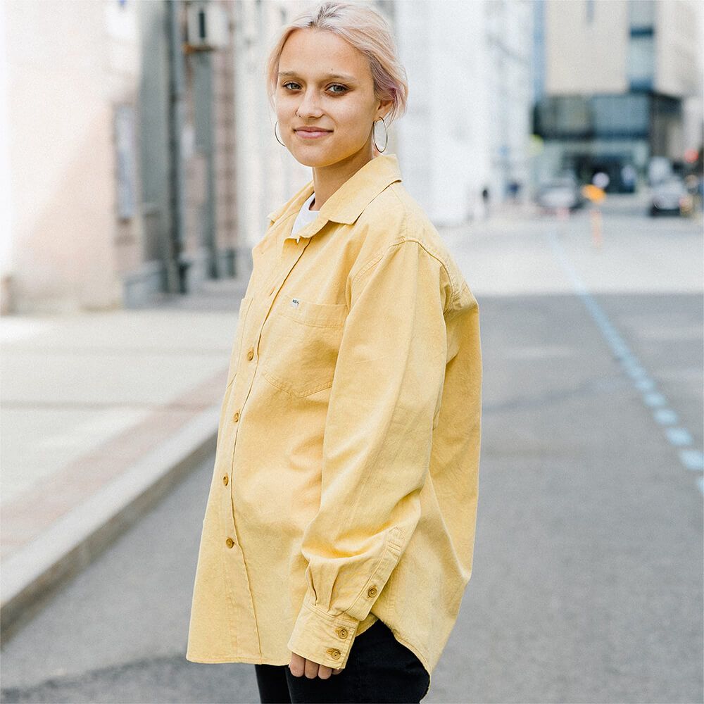 Рубашка Меч LIGHTWEIGHT SHIRT WASHED Canary
