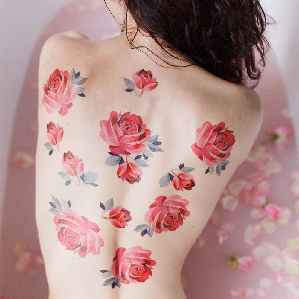Временная татуировка Roses - фото 2