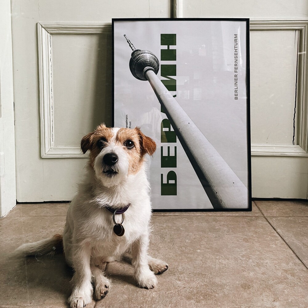 Плакат Allmodernism Берлинская телевизионная башня