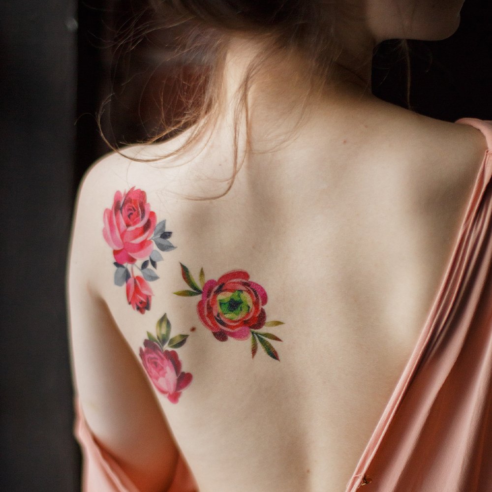 Временная татуировка Roses - фото 4