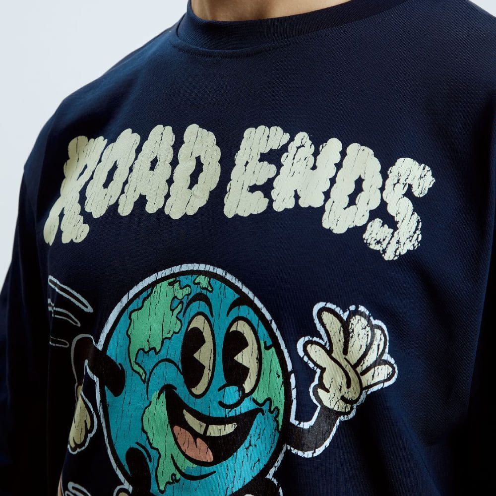 Футболка Barking Store ROAD ENDS оверсайз - фото 5