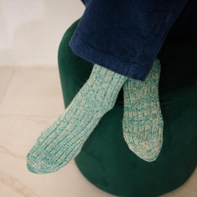 Шерстяные носки Friend Function светло-зелёные