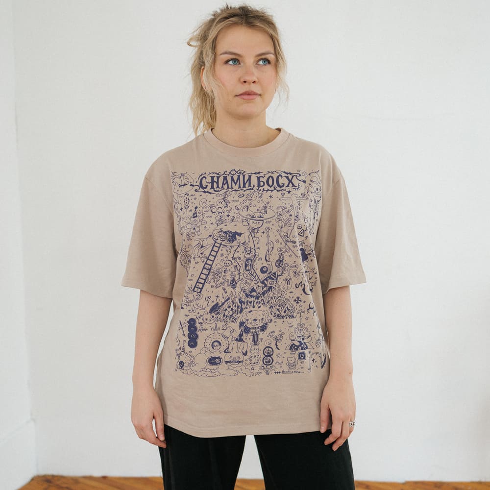 Футболка Barking Store C НАМИ БОСХ оверсайз - фото 1