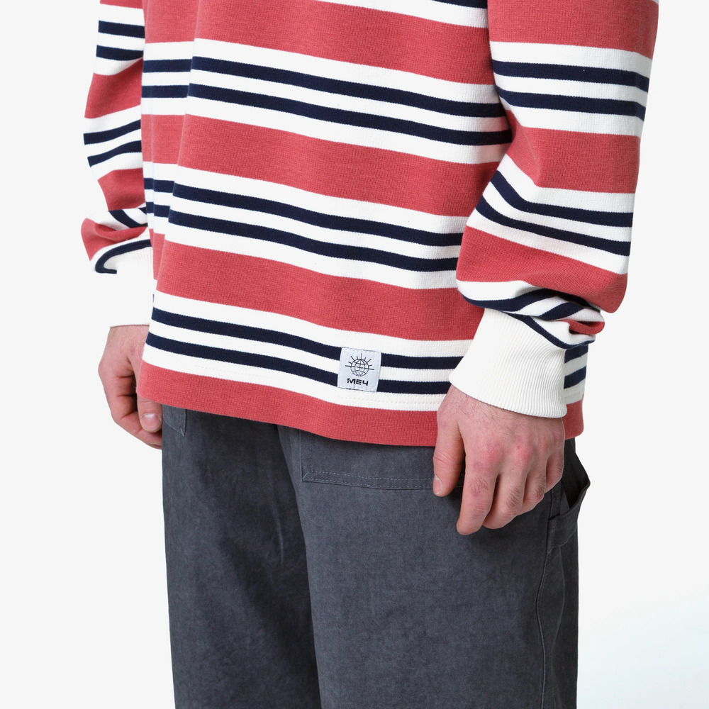 Регбийка МЕЧ RUGBY SHIRT Cream/Coral/Black - фото 9